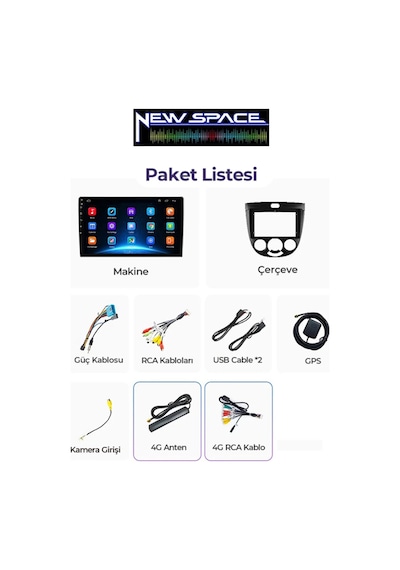 Chevrolet Lacetti Uyumlu 8gb Ram 128gb Rom 8 Çekirdek Android Multimedya