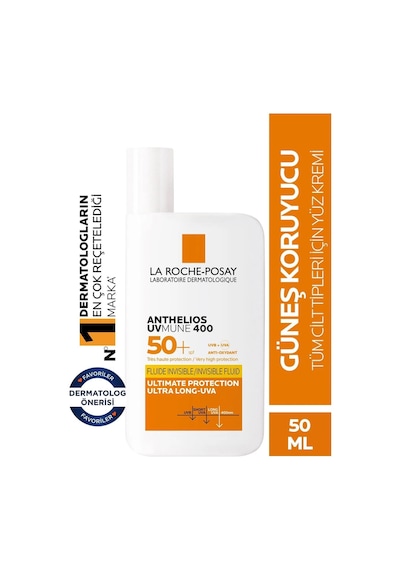 La Roche Posay Anthelios Uvmune 400 Invisible Fluid SPF50+ 50 ML + Lipikar Gel Lavant 750 ML La Roche Posay Anthelios Uvmune 400 Invisible Fluid SPF50+ 50 ML + Lipikar Gel Lavant 750 ML