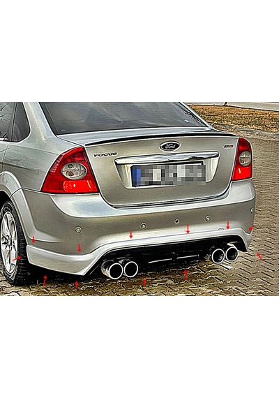 Focus 2.5 Sedan Arka Tampon Eki Plastik - Boyası