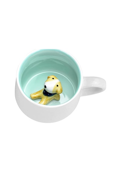Mukko Home 3d Porselen Kupa Sevimli Fularlı Köpek Figürlü, 350 Ml, Eğlenceli Ve Özgün Tasarım,mavi Beyaz - Çok Renkli Mukko Home 3d Porselen Kupa Sevimli Fularlı Köpek Figürlü, 350 Ml, Eğlenceli Ve Özgün Tasarım,mavi Beyaz - Çok Renkli