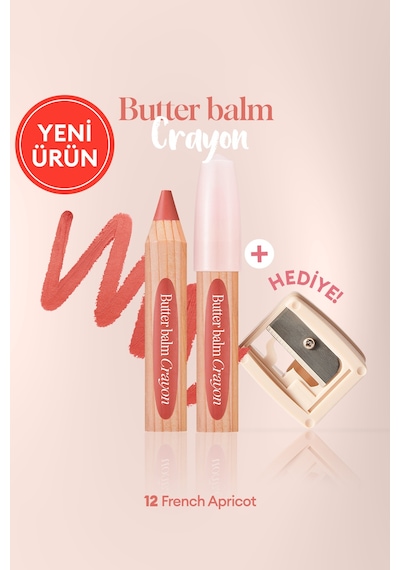 Clıo Butter Balm Crayon 012 French Apricot 012 French Apricot