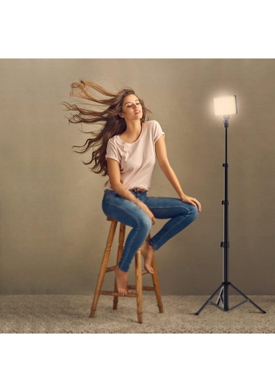 52 İnç Rgb Led Fotoğraf Video Işığı, 77 Rgb Boncuklar, Tüm Alüminyum Tripod, Benzersiz Işık Modları, Sıralı