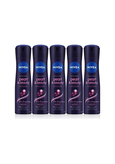 Lexroo Kadın Sprey Deodorant Pearl&beauty Fine Fragrances,48 Saat Anti-perspirant Koruma,150mlx5
