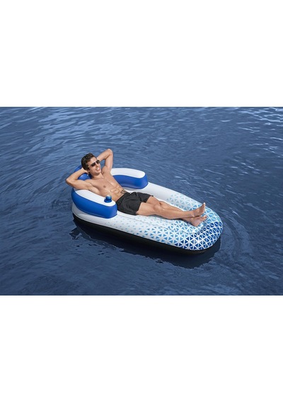 Hydro-force 75" X 42"/1.91m X 1.07m Indigo Wave Lounge