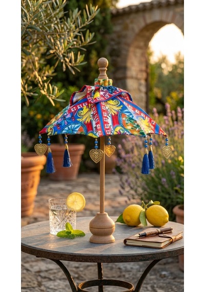Solea Limoncello Azure Bali Şemsiyesi Sarı