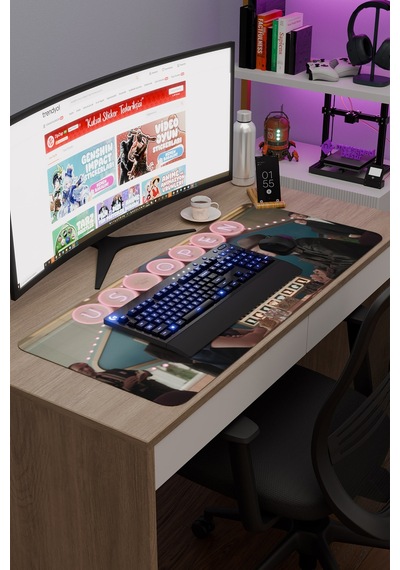 The Queen's Gambit V5 90x40 Xxl Gaming Kauçuk Kaymaz Taban Mouse Pad Fare Altlığı