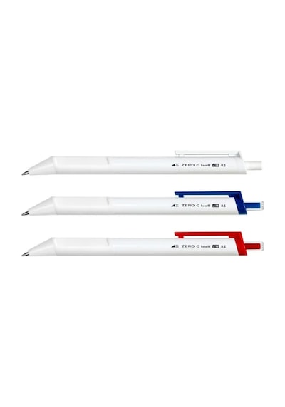 Klasik Siyah Mavi Kırmızı Tükenmez Kalem 0.5 MM 3'lü Set