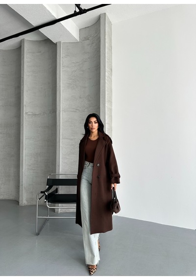 Candybia Laura Kuşaklı Yeni Sezon Astarlı Premium Kalite Rahat Kalıp Kadın Kaşe Kaban Mont Kahve Kahve Candybia Laura Kuşaklı Yeni Sezon Astarlı Premium Kalite Rahat Kalıp Kadın Kaşe Kaban Mont Kahve Kahve