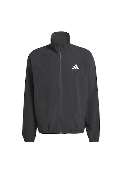 Black/whıte Adidas Erkek Günlük Rüzgarlık Ceket M Sl Wv Tt Jm1772 Siyah