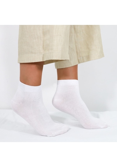 Kral Socks Kadın Bambu Patik 3 Adet Görünmez Dikişsiz Parfümlü Kısa Çorap Beyaz - Siyah - Gri
