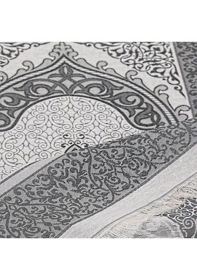 Hediyelik İpek Nur Tafta Seccade Siyah 68x110 Cm - 200 Gr Çok Renkli