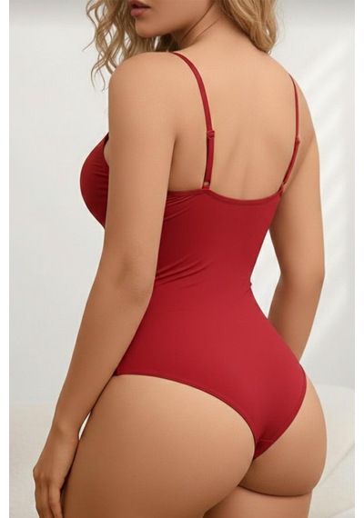 Sıkılaştırıcı Toparlayıcı Zıbın String Korse 9052 Kırmızı