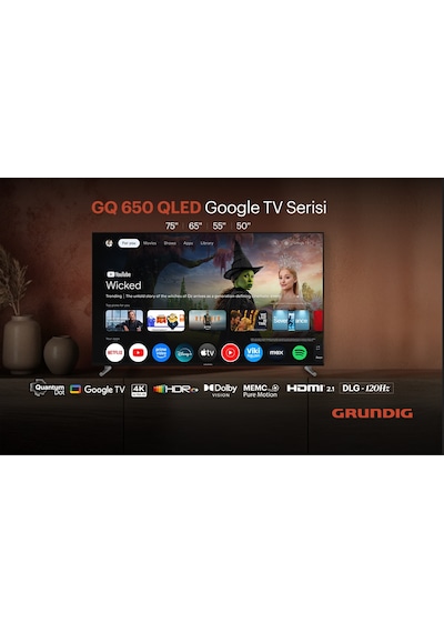 Grundig 55GQ650 55" 4K UHD Google QLED TV