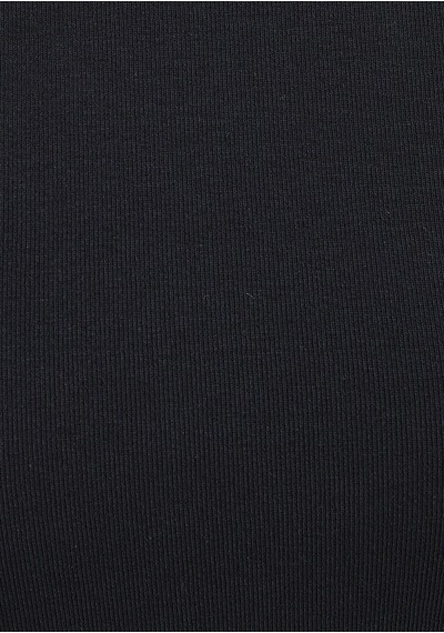 Mavi - Uzun Kollu Siyah Crop Basic Tişört 1612822-900