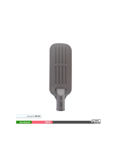 Ack Led Sokak Armatürü Siyah Kasa 6500K Beyaz Işık 100W Siyah
