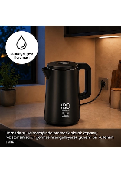 Any Morning Sın2633 Dijital Göstergeli 1.8 Lt Çelik Su Isıtıcı
