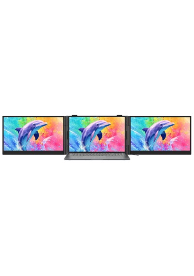 Dcm8 Pro Çift 15.3" Ips 1920x1200 Taşınabilir İkili Monitör,laptop Ekran Genişletici,60hz,180 ,usb-c
