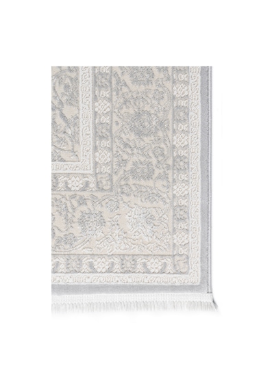 Badelya Home Gri 7135 Modern Desen Doğal Taban Saçaklı Salon Koridor Mutfak Çocuk Oturma Odası Halısı Yolluk 7135-gri