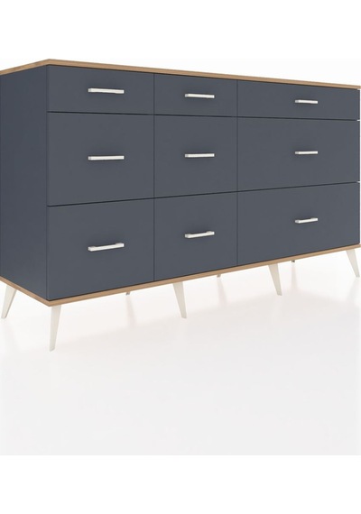 Kronos Konsol 9 Çekmeceli 176x59x99 Antrasit-çam/antrasit Antrasit-çam/antrasit Kronos Konsol 9 Çekmeceli 176x59x99 Antrasit-çam/antrasit Antrasit-çam/antrasit