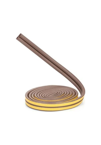 Kapı Pencere Kauçuk Izolasyon Bandı / Fitili Kahverengi 2x5 10 Metre