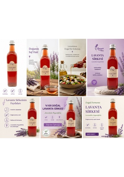 Doğal Lavanta Sirkesi 500 Ml L.angustifolia - Lavanta