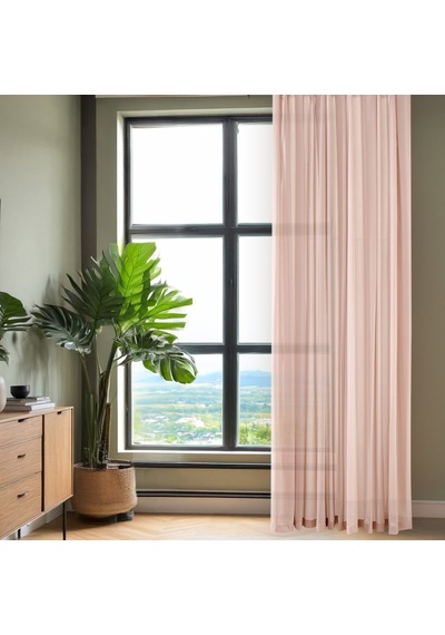 Gardenn Poturge Tül Perde - Bej - 300x270 Cm Diğer