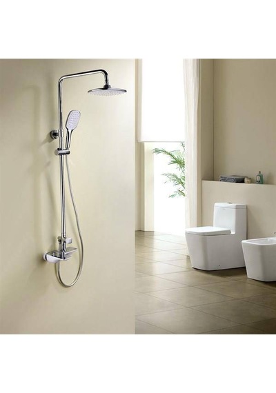 Fontana - Krom&beyaz Duş Ünitesi Outlet - Fg-1554- Krom