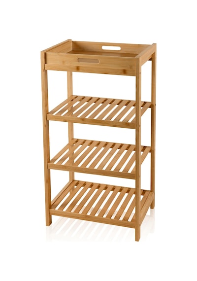 The Mia Bambu 4 Katlı Tepsili Düzenleyici Dolap Raf 75x40x30 Cm Çok Renkli The Mia Bambu 4 Katlı Tepsili Düzenleyici Dolap Raf 75x40x30 Cm Çok Renkli