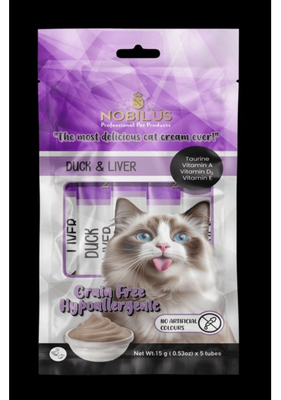 Nobılus Ördek Ve Ciğerli Kedi Krema Ödülü 5x15g