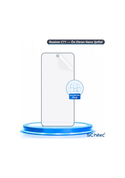 Realme C71 Uyumlu Ön Yüzey Nano Şeffaf Hidrojel Ekran Koruyucu