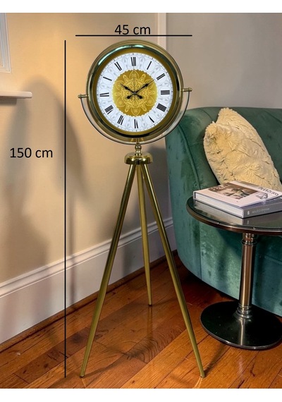 Osmanlı Motifli Tripod Ayaklı Saat Çok Renkli