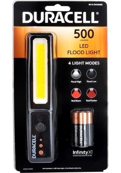 Duracell 500 Lümen Pilli El Feneri Siyah