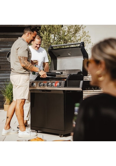 Uniq 3 Ik Cruster Gazlı Mangal 21,8 Kw Siyah