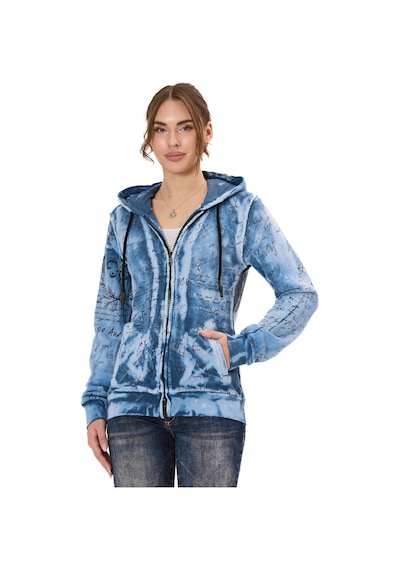 Cipo & Baxx Wl379 Kadın Hoodie Sweatjacket Cipo&baxx Şık, Rahat Ve Modern Tasarım Blue