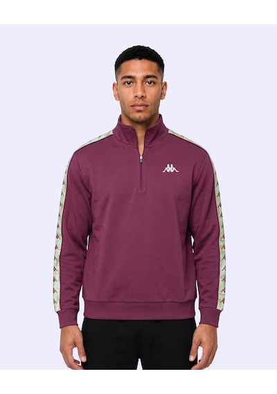 Kappa Authentic 222 Banda Pulliogt Erkek Bordo Regular Sweatshirt
