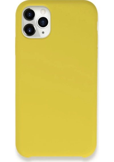 Newface Apple İphone 11 Pro Max Kılıf Lansman Legant Silikon - Sarı