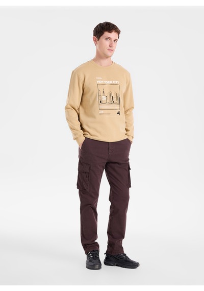 National Geographic Vizon Erke Sweatshirt N6wm-swt4076 Camel
