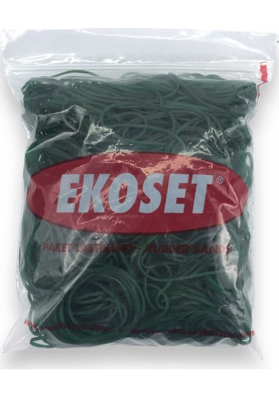 Ekoset 500 Adet 70 MM Yeşil Para Lastiği