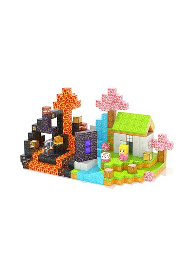 Minecraft Manyetik Küp Blok Yapı Taşı 100 Parça