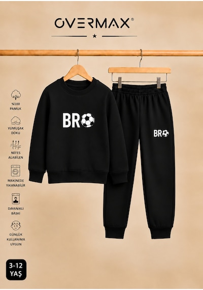 Overmax Çocuk Bro Futbol Baskılı Kapüşonsuz Sweatshirt Eşofman Takımı- 3-12 Yaş Siyah Üst-siyah Alt - 922594887 Siyah Üst-siyah Alt Overmax Çocuk Bro Futbol Baskılı Kapüşonsuz Sweatshirt Eşofman Takımı- 3-12 Yaş Siyah Üst-siyah Alt - 922594887 Siyah Üst-siyah Alt