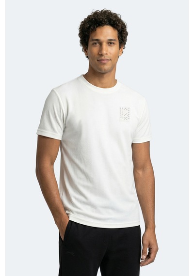 Slazenger Zegna Erkek Beyaz Tişört