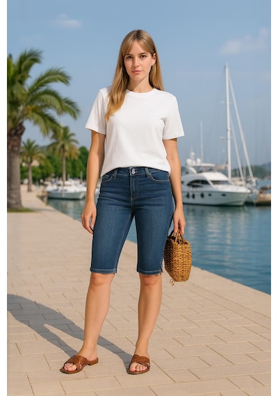 Banny Jeans Bw Kadın Jean Kapri Lacivert 34