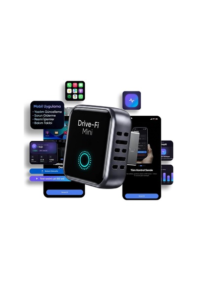 Drive-fi Mini Wireless Carplay Adaptörü/mobil Uygulama Desteği / 0.5 Saniye Düşük Gecikme/otomatik Bağlantı/arm - Cortex A7 İşlemci/otomatik Araç Tanıma