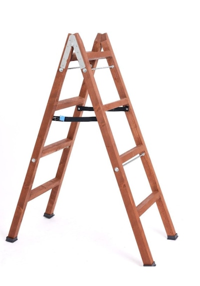 5 Basamaklı A Tipi Ahşap Merdiven 5+5