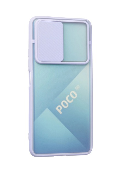 Uryport Xiaomi Poco F3 Kılıf Palm Buzlu Kamera Sürgülü Silikon - Lila