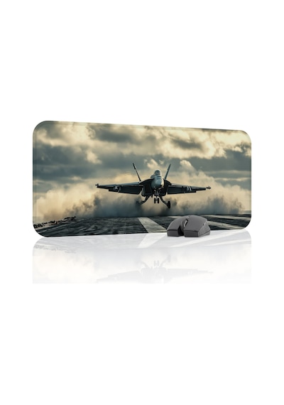 Airplane Uçak Kaymaz Dikişli Kauçuk Oyuncu Mousepad V3 - 70x30 Xl Gaming Mouse Pad Fare Altlığı