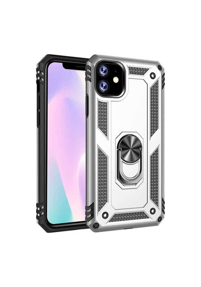 Apple Uyumlu iPhone 11 Kılıf Zore Vega Kapak Gri