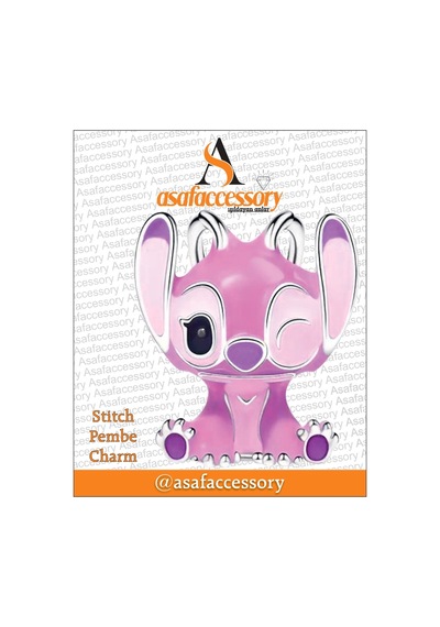 Stitch Pembe Charm Asafaccessory