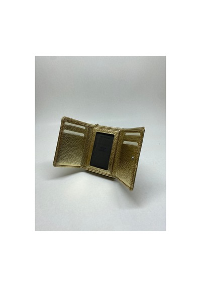 Shop Kadın Cüzdan Hakiki Deri Çok Bölmeli Fermuarlı Floter Deri Altın - 888655380 Altın
