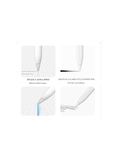 Goojodoq Pencil Uyumlu Stylus Uçları - 4'lü Paket Stylus